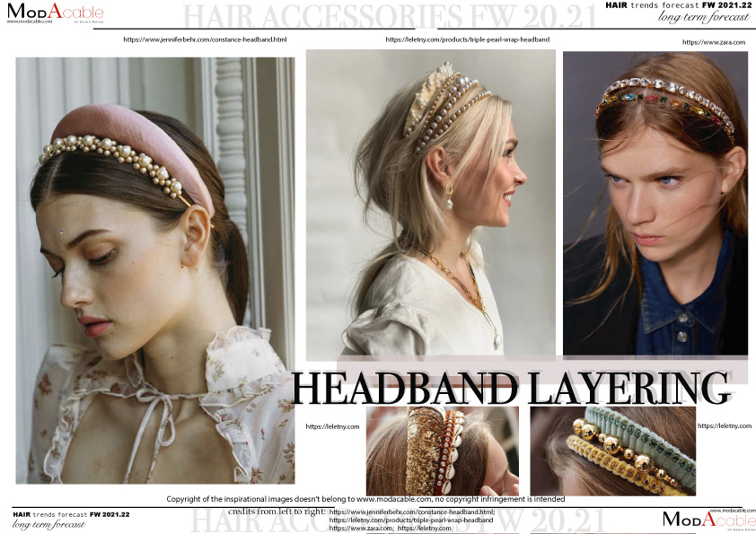hair accessories trends FW 2021.22