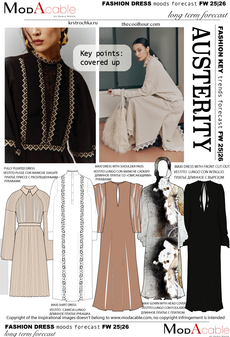 FW 25/26 Austerity dress trend 