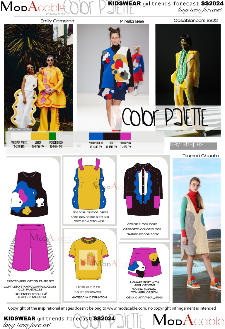 SS24 Color palette kid's trend 
