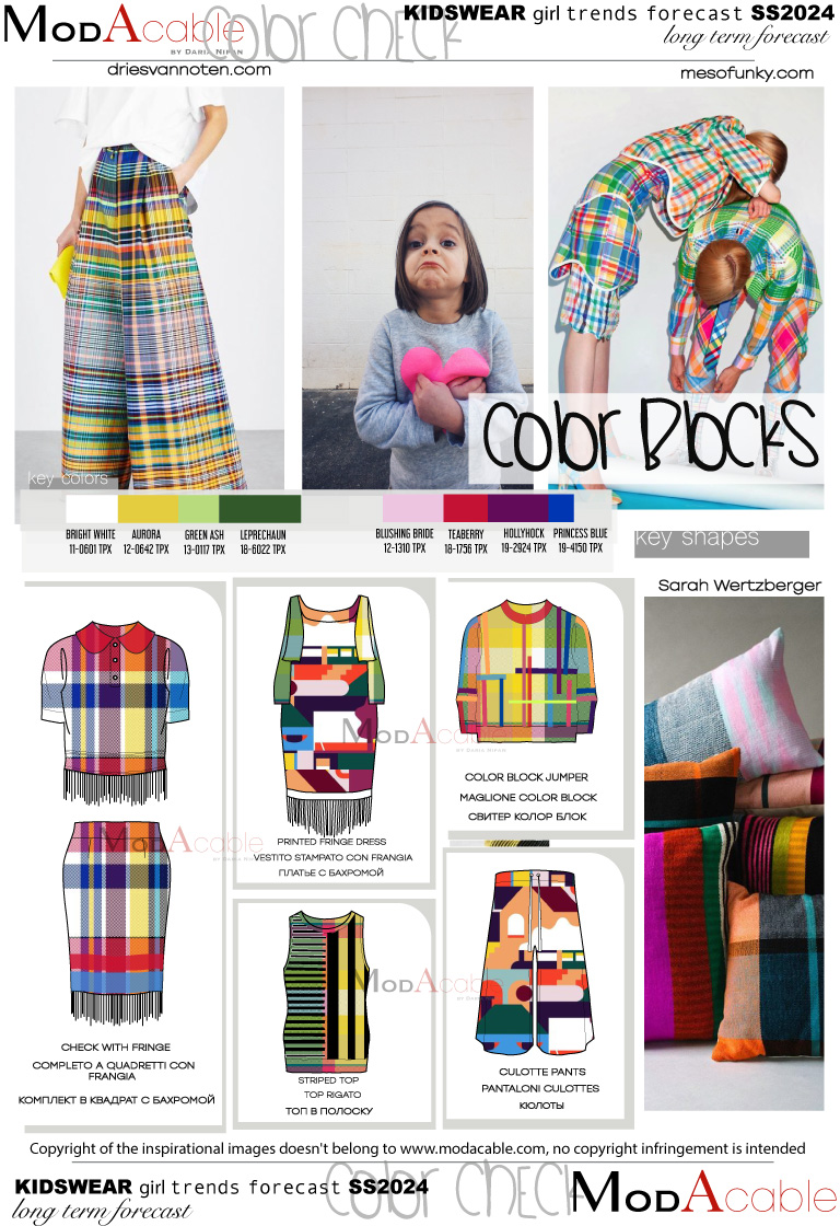SS24 Color blocks kid's trend 