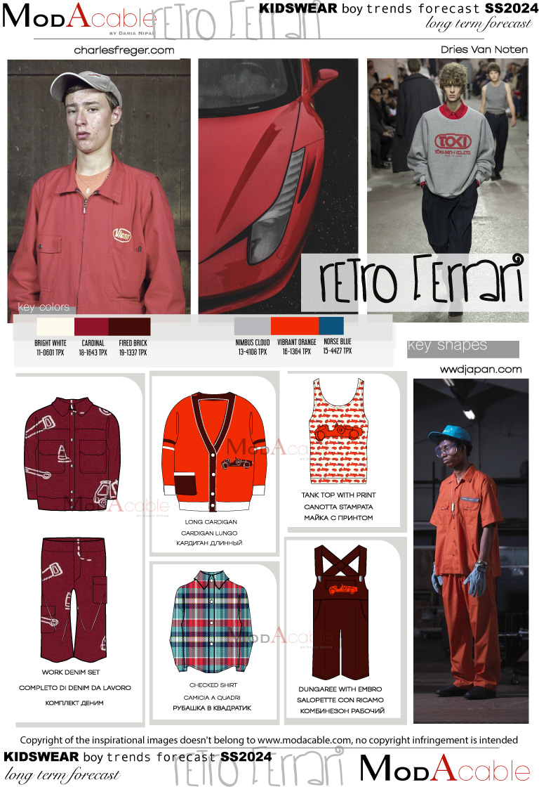 SS24 Retro car boy's trend 
