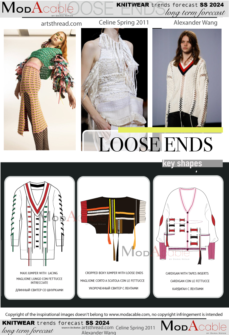PE24 Loose ends tendenze maglieria 