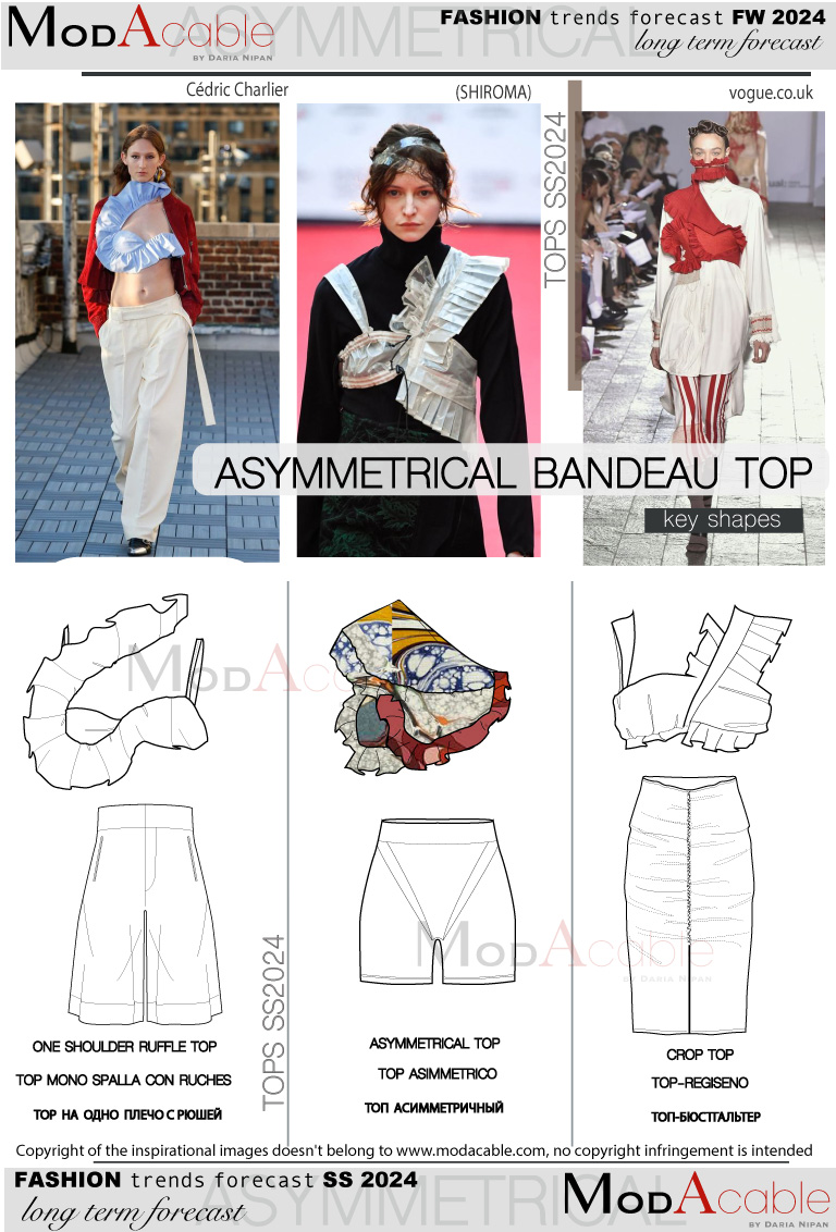 SS24 Bandeau top fashion shape