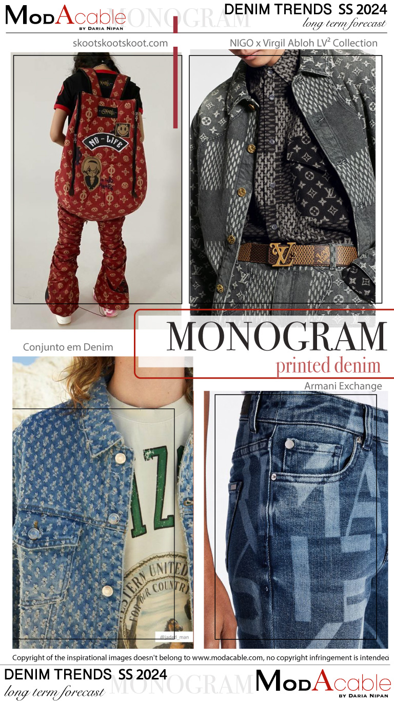 SS24 Monogram denim trend 