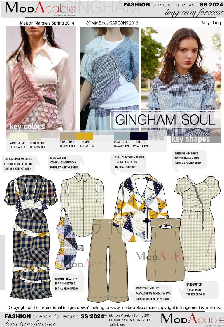SS24 Gingham soul fashion trend 