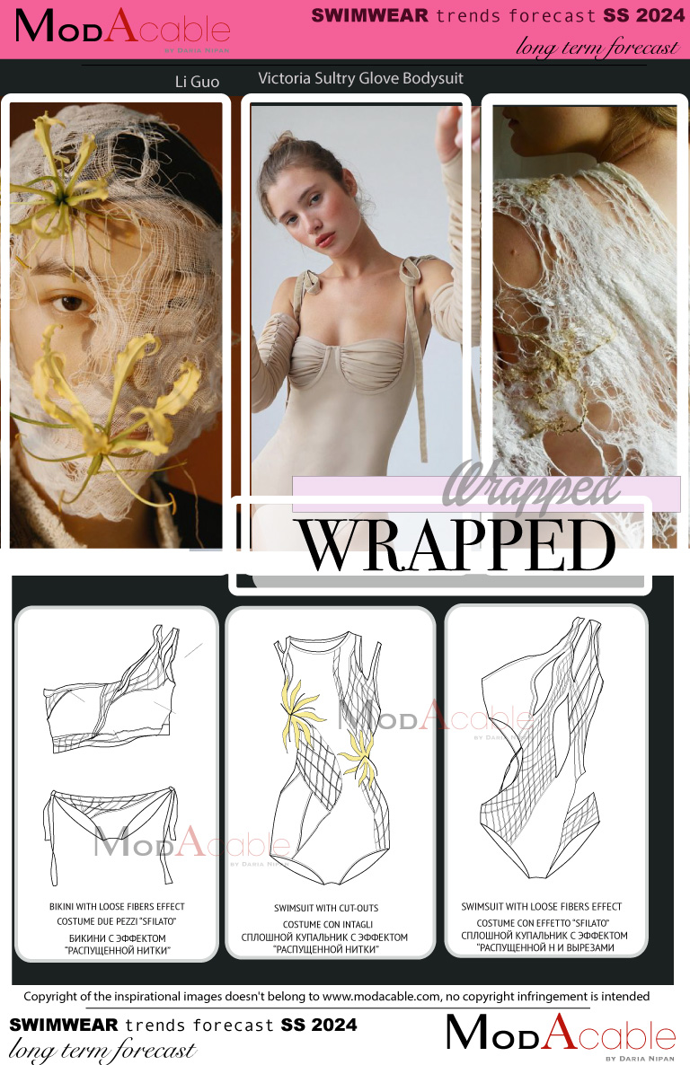 PE24 Wrapped tendenza costumi 