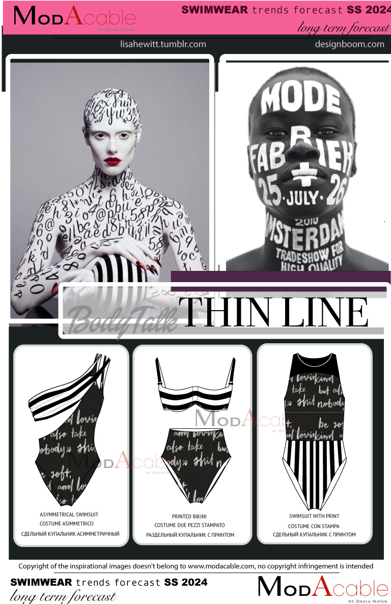 SS24 Thin line swimwear trend 