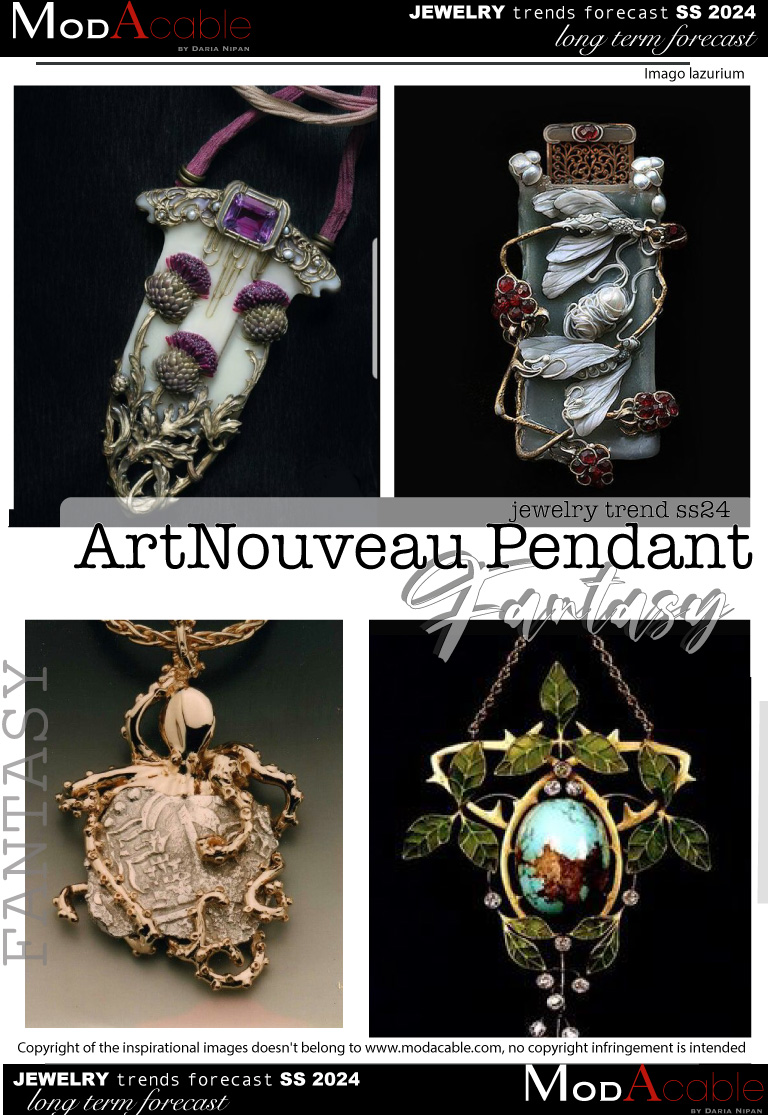 SS24 Pendant Art Nouveau trend 