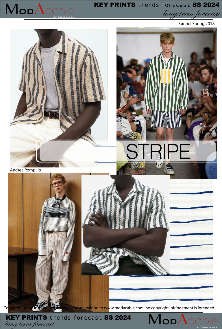 SS24 Stripe men's trend 