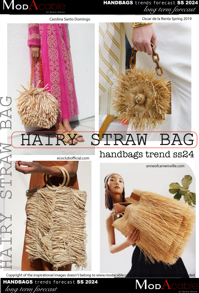 SS24 trend HairyStraw bag
