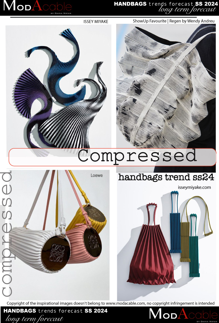 SS24 Compressed handbag trend 