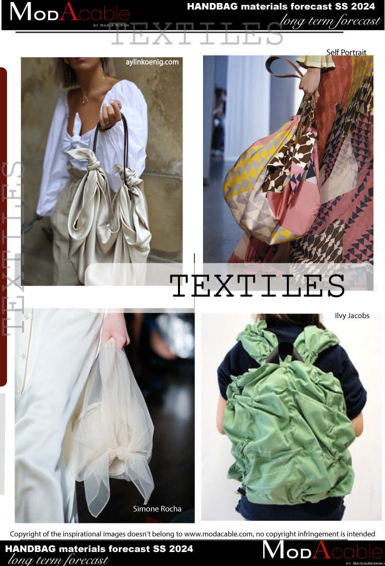 SS24 Textiles handbags trend 