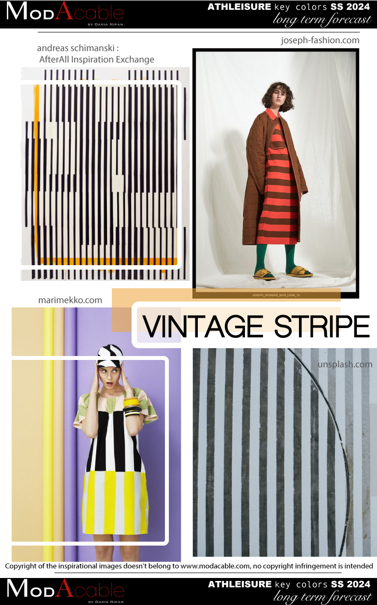 PE24 Vintage stripe tendenza athleisure