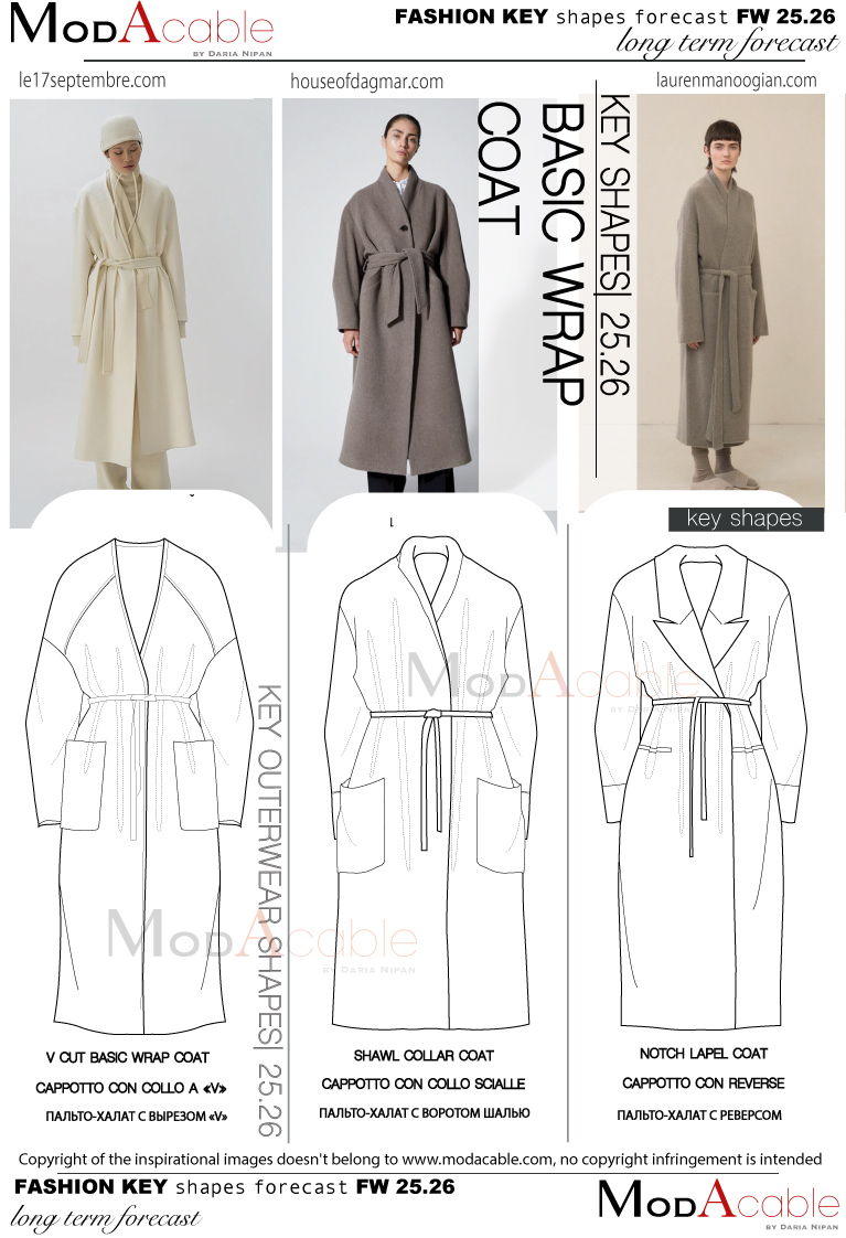 AI 25/26 silhouette capispalle Wrap coat