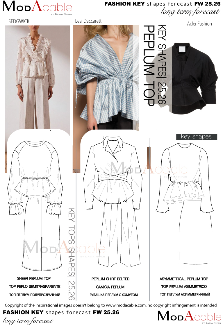 AI 25/26 Peplo silhouette top 