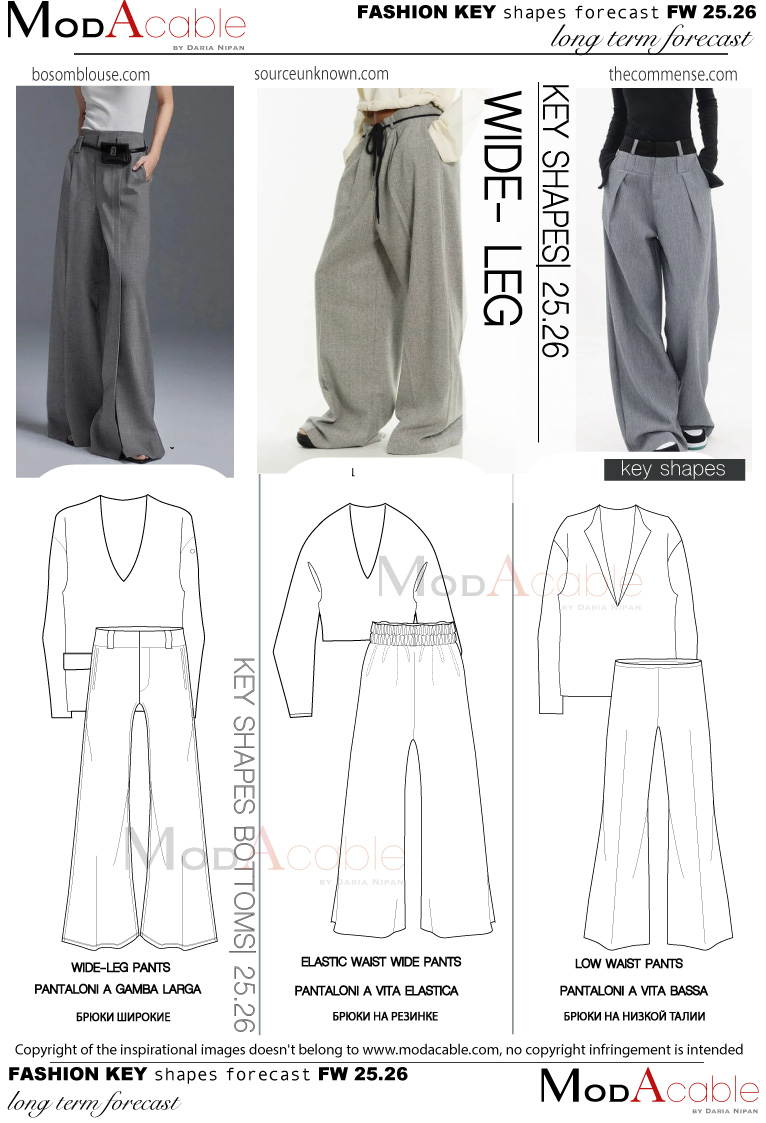 FW 25/26 Wide-leg pants trend 
