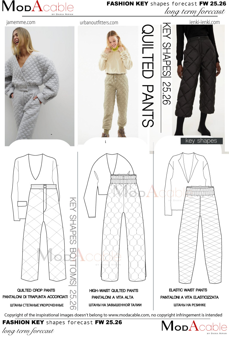 FW 25/26 Quilted pants pants trend 