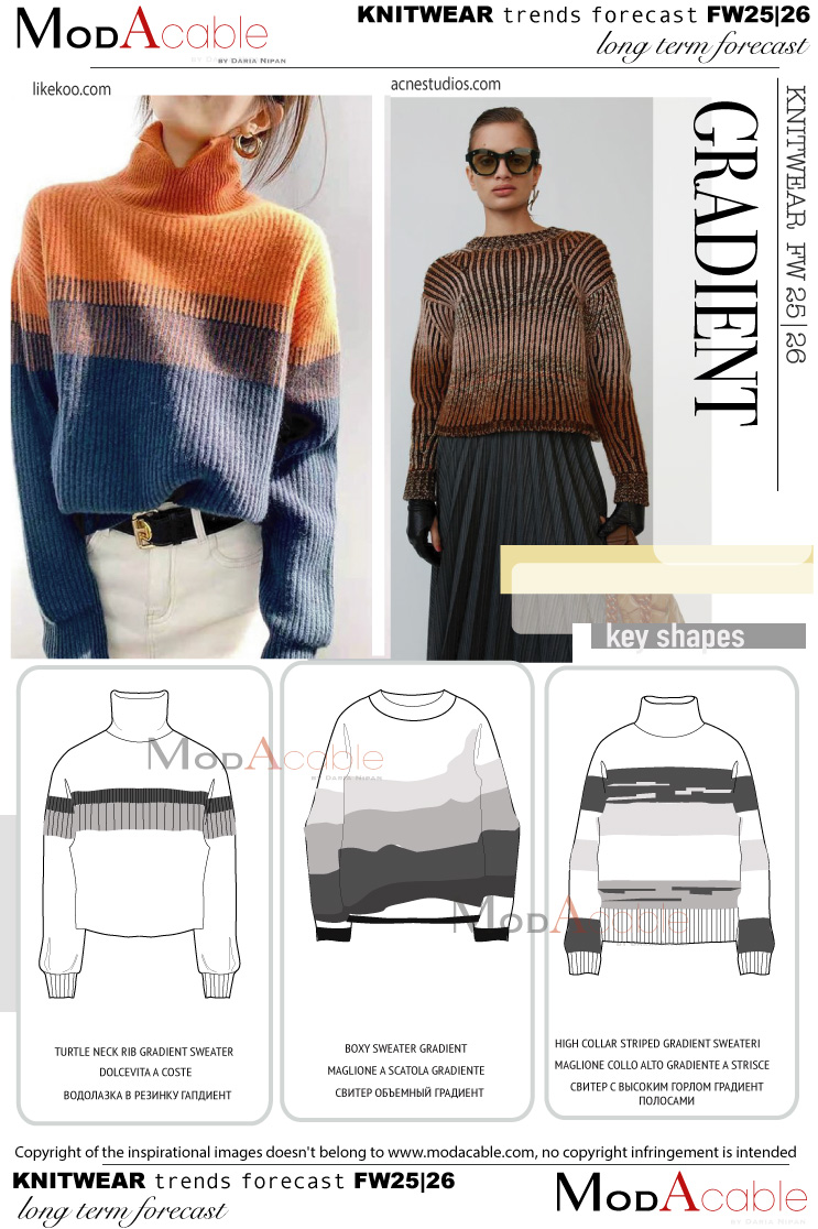 AI25/26 Gradiente shape knitwear 