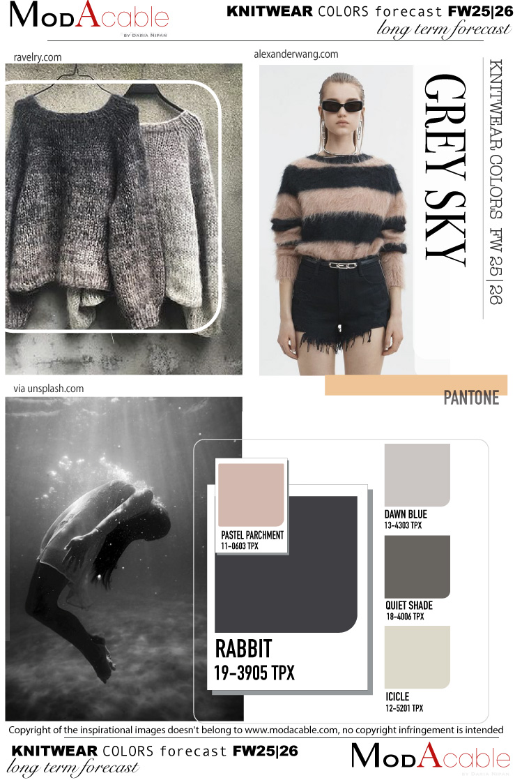 FW25/26 Grey sky knitwear color 