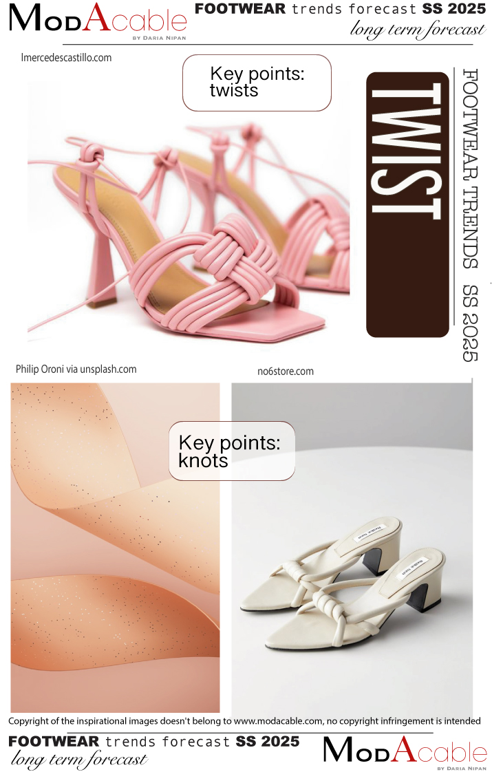 PE 2025 tendenza scarpe Twist