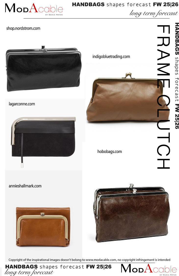 FW25/26 Frame clutch handbag shape 