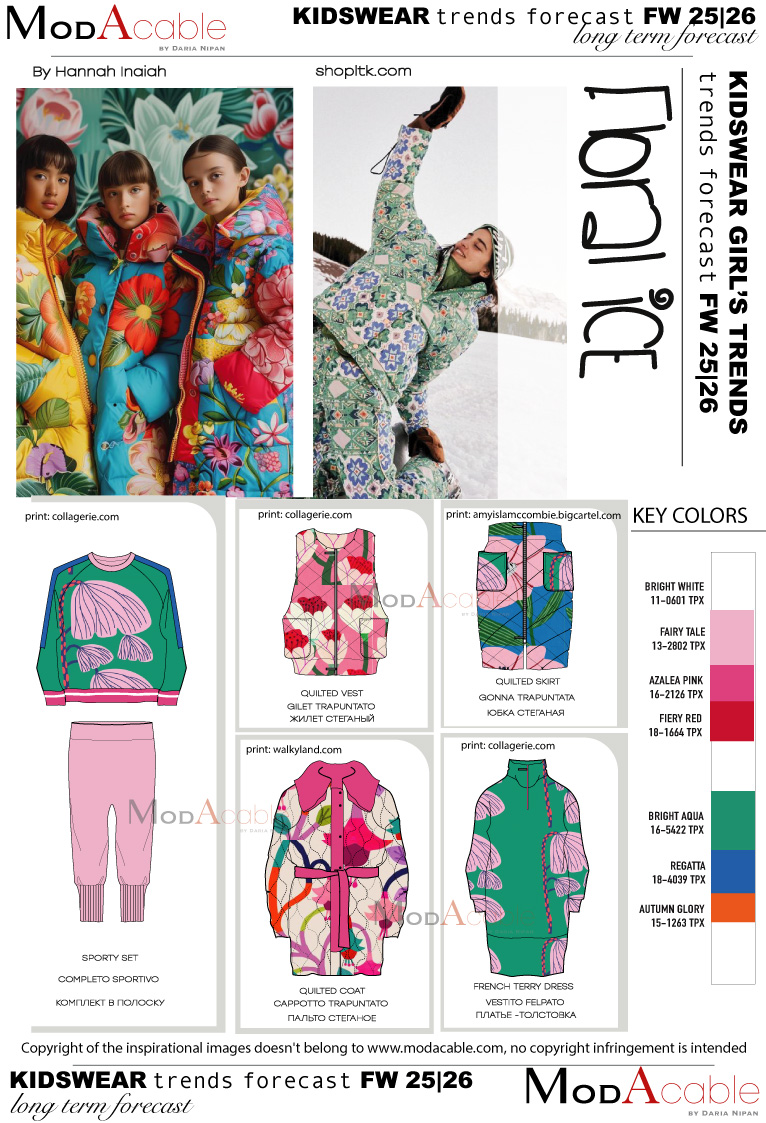 AI 25/26 moda bambina Floral ice