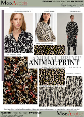 AI 24/25 tendenza tessile Stampe animalier