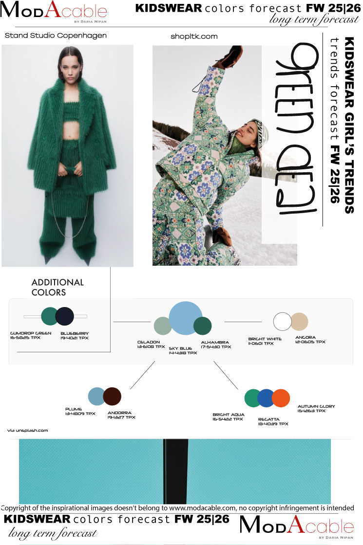 AI 25/26 colore moda bambina Green deal