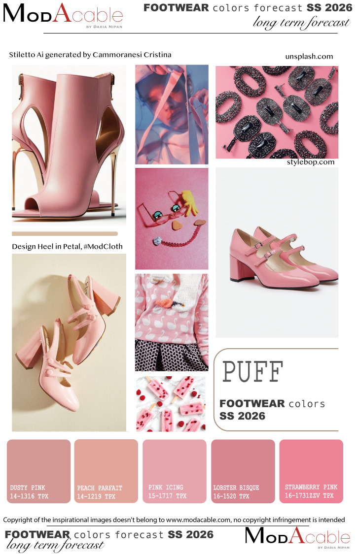 SS 26 footwear color trend Puff