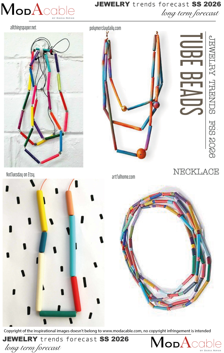 PE 26 shape gioielli Perline a tubo