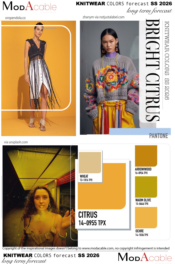 SS 26 knitwear color Bright citron
