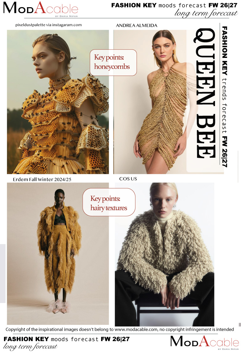 FW 26/27 women's fashion mood Queen Bee