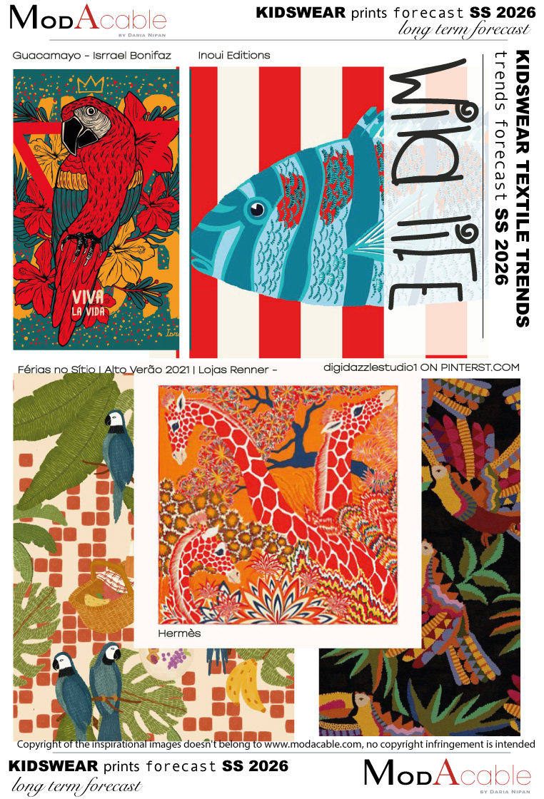 PE 26 tendenza stampa bambina Wild life