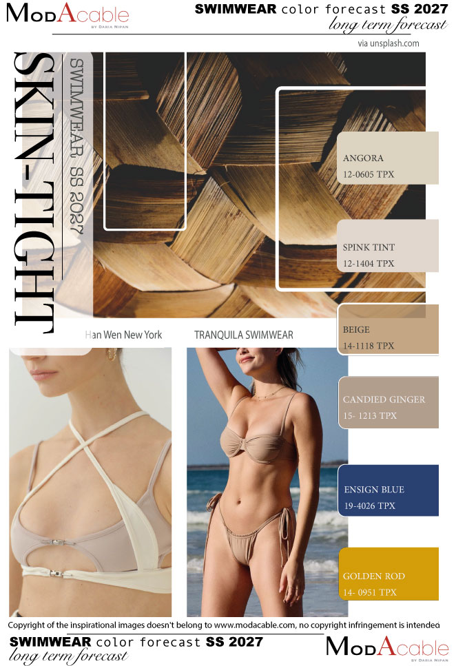 PE 27 tendenza colore costumi Skin-tight